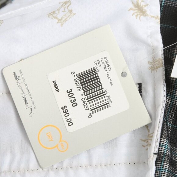 Puma Mens Plaid Checked Stretch Tartan Stretch Golf Pants 30 X 30 NWT MSRP $90 - Picture 5 of 8